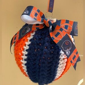 Crocheted CHICAGO BEARS Keepsake Ornament